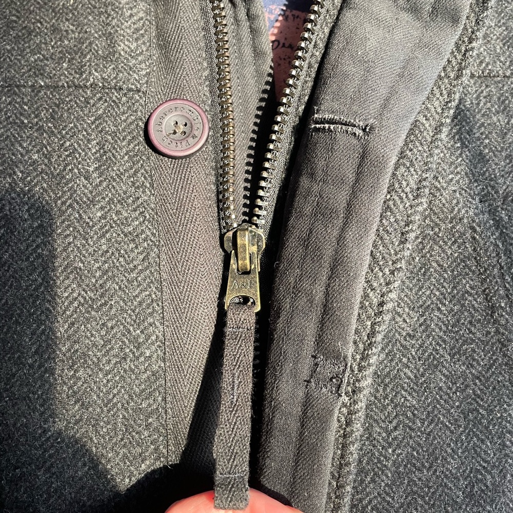 Abercrombie & Fitch Premium Wool Coat L - Picture 11 of 16